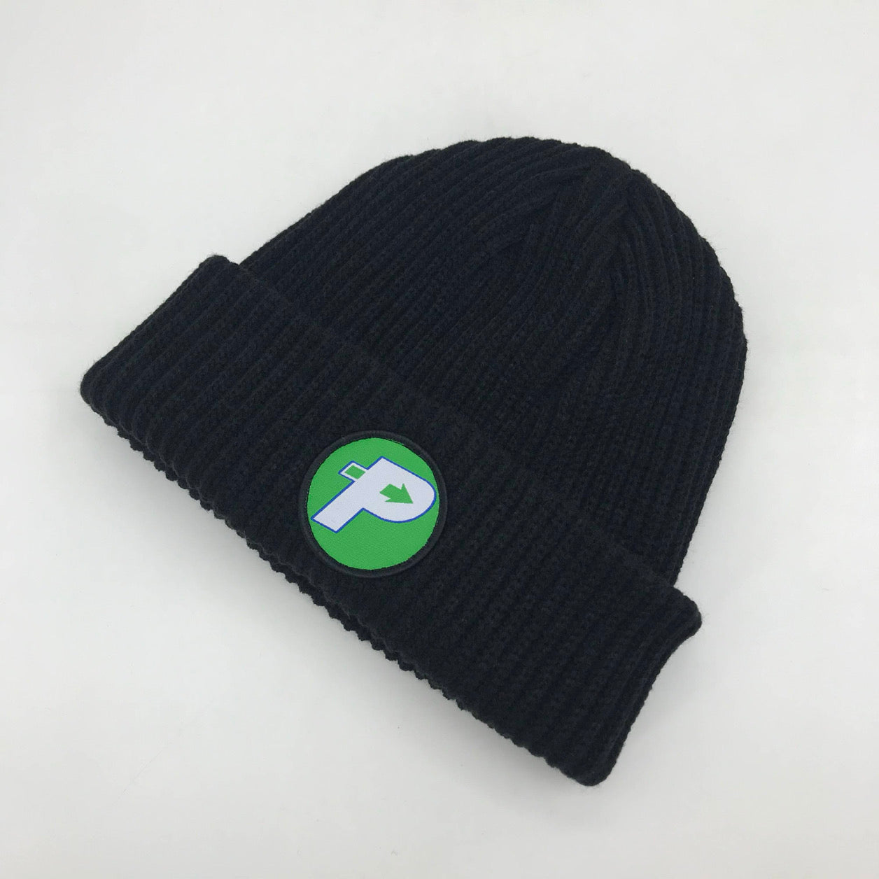 BLACK PREVAIL LOGO BEANIE